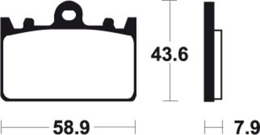 Pastilha para Travão Tecnium MA166