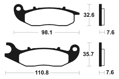 Pastilha para Travão Tecnium MO359